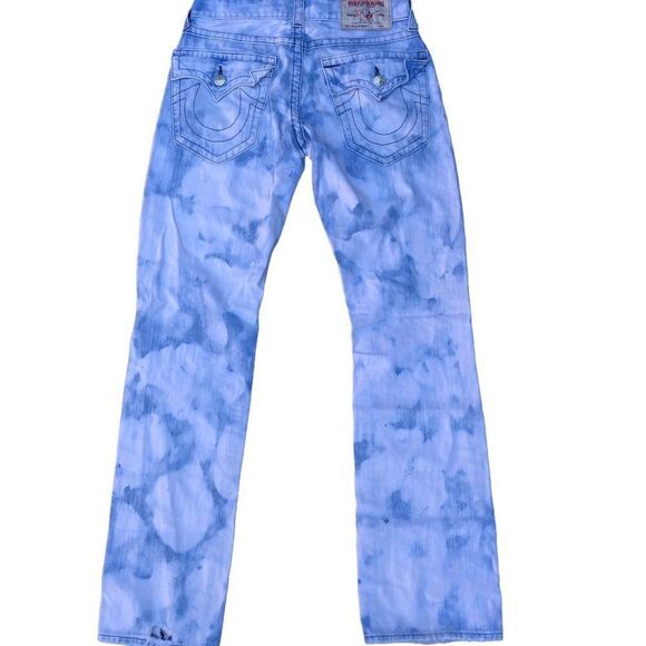 RARE True Religion Jeans Size 31 STRAIGHT Blue - Picture 8 of 10